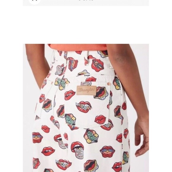 Wrangler Barrel 652 Read My Lips Jeans Women 29x31” New Cotton Zip Pockets Logo - Picture 15 of 16